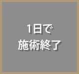 1日で施術完了