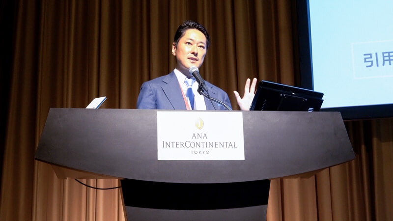 長野医師の発表の様子
