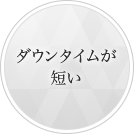 ダウンタイムが短い